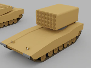 Veicoli blindati a basso poli Modello 3D