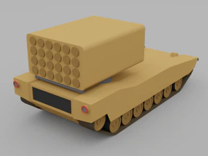 Veicoli blindati a basso poli Modello 3D