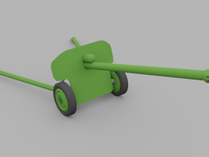 Low poly artillery gvn 3D Models