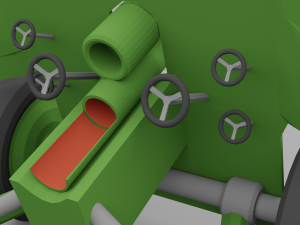 Low poly artillery gvn 3D Model