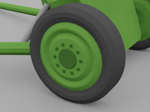Low poly artillery gvn 3D Model