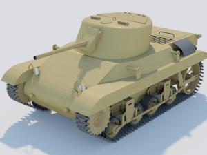 M22 Locust Tank 3D 模型