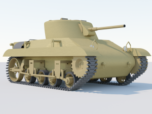 M22 Locust Tank 3D Модель