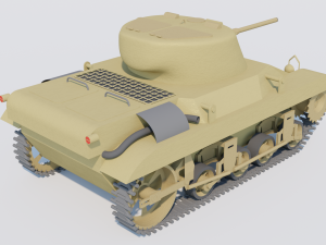M22 Locust Tank 3D Модель