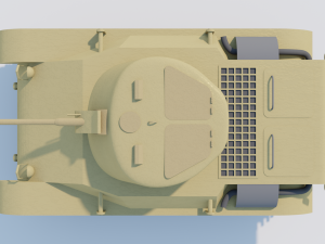 M22 Locust Tank 3D Модель