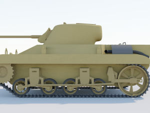 M22 Locust Tank 3D Модель