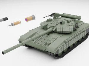 T-64 BV MBT 3D Model