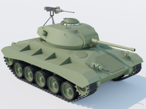 M24 Chaffee light tank 3Dモデル