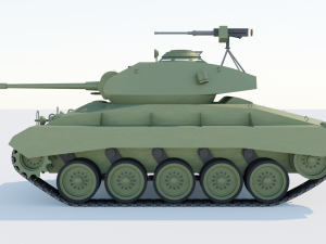 M24 Chaffee light tank 3D Model