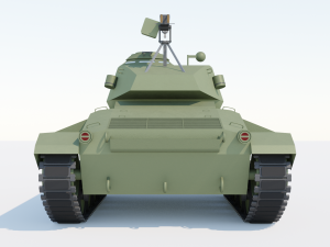 M24 Chaffee light tank 3D Model