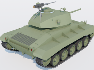M24 Chaffee light tank 3D Model