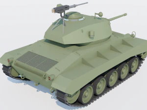 M24 Chaffee light tank 3D Model