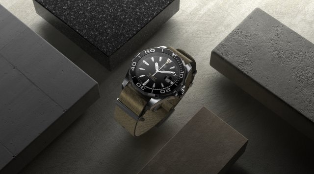TAG Heuer Aquaracer 3D Model .c4d .max .obj .3ds .fbx .stl .blend 
