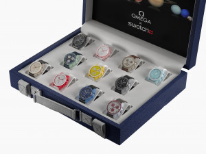 Swatch X Omega MoonSwatch Full collection Briefcase 3Dモデル