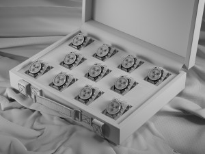 Swatch X Omega MoonSwatch Full collection Briefcase Modèle 3D