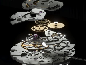 ETA 2824-2 Watch movement 3D Model