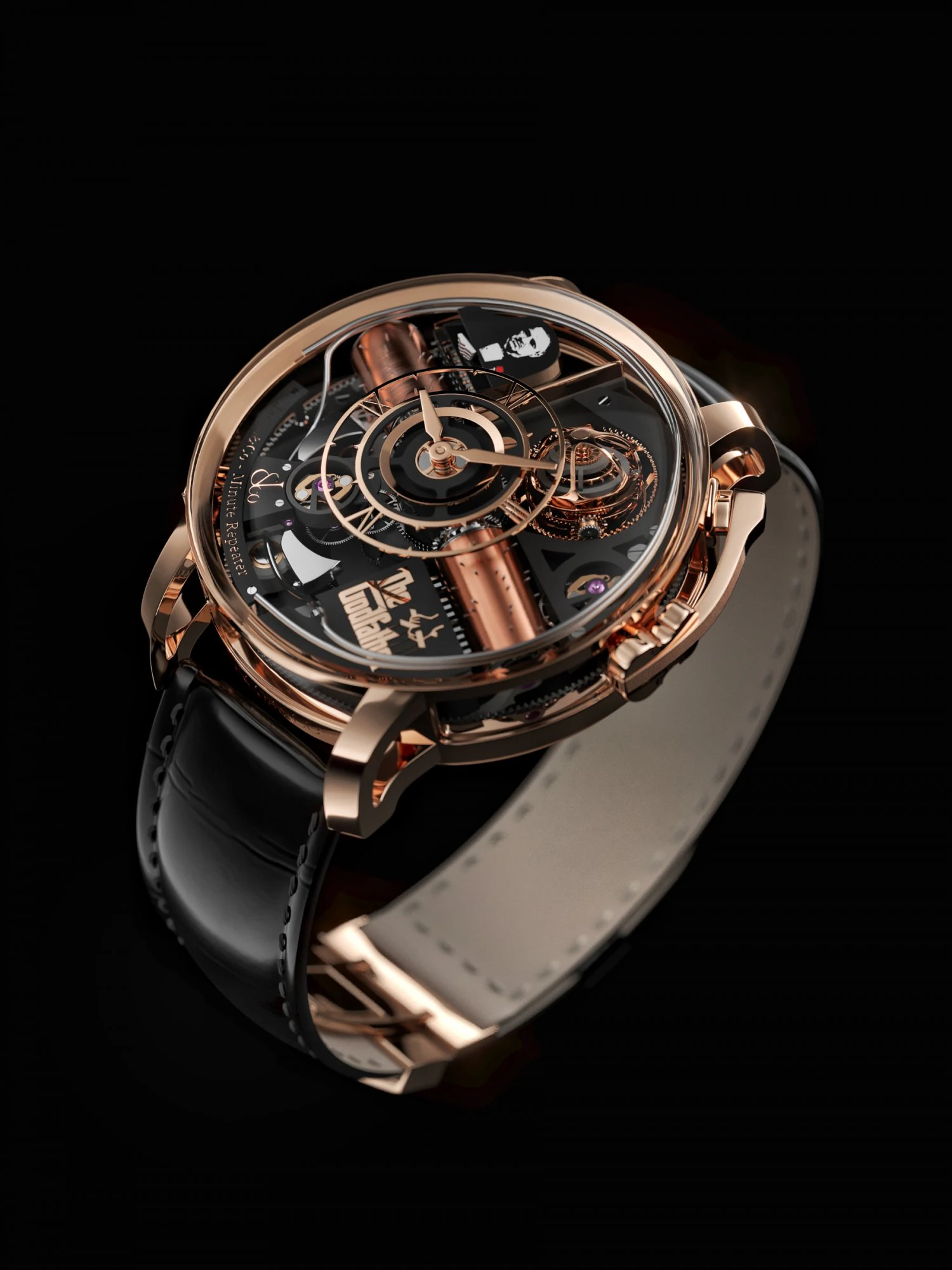 Jacob and Co Godfather Minute repeater 3D Model .c4d .max .obj .3ds .fbx .stl .blend 