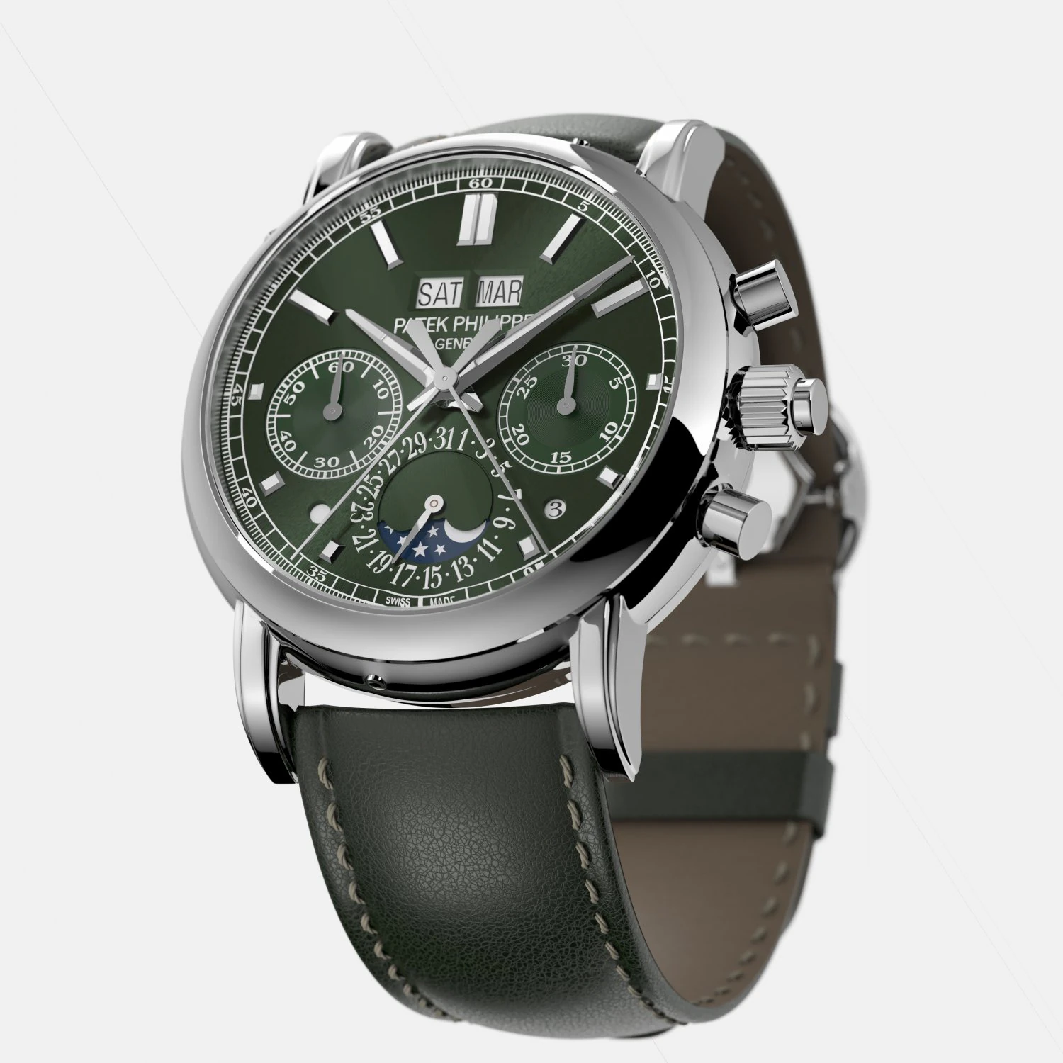 Patek Philippe - GRAND COMPLICATIONS - 5204G 3D Model .c4d .max .obj .3ds .fbx .stl .blend 