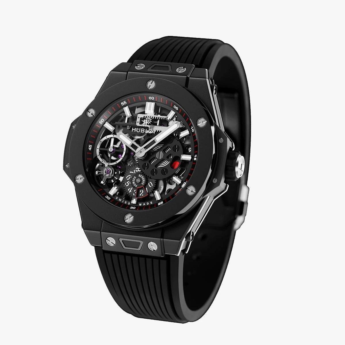 HUBLOT MECA-10 Black Magic 3D Model .c4d .max .obj .3ds .fbx .stl .blend