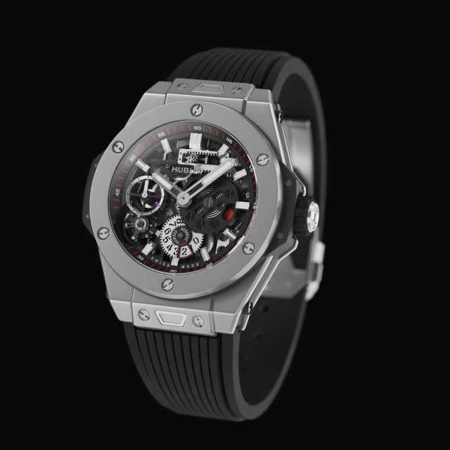 HUBLOT MECA 10 Titanium 3D Modell in Kleidung 3DExport