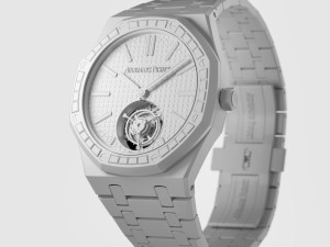 Audemars Piguet Royal Oak Flying Tourbillon White Gold Model 3D