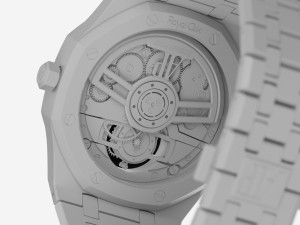 Audemars Piguet Royal Oak Flying Tourbillon White Gold Model 3D