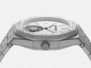 Audemars Piguet Royal Oak Flying Tourbillon White Gold Model 3D