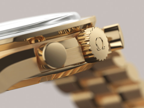 Omega Speedmaster Moonwatch Professional - Gold on Moonshine - 3D 모델