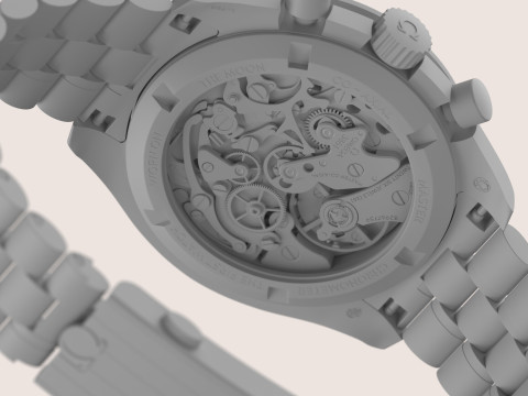 Omega Speedmaster Moonwatch Professional - Gold on Moonshine - 3D 모델