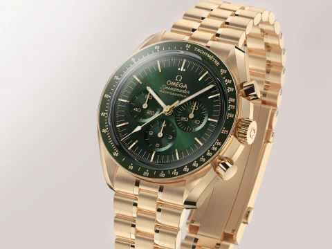 Omega Speedmaster Moonwatch Professional - Moonshine'da Altın - 3D Model