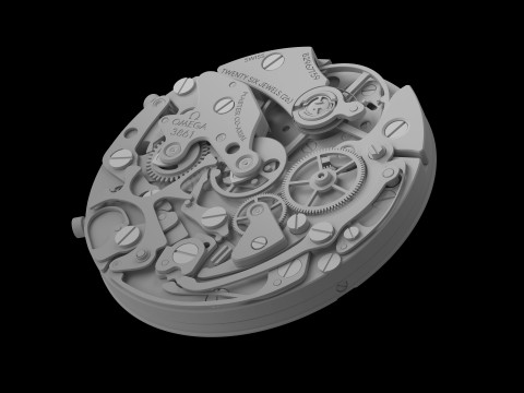 Omega Speedmaster Moonwatch Professional 3D 모델
