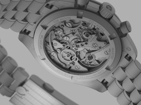 Omega Speedmaster Moonwatch Professional 3D 모델