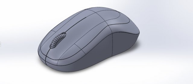 Bluetooth Mouse 3D Model .c4d .max .obj .3ds .fbx .stl .blend