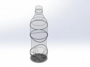 Cola-Flasche 3D Modell