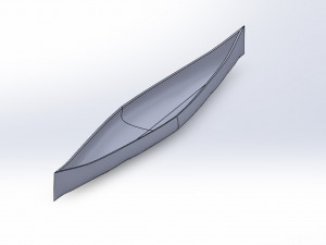 Wood Canoe Modello 3D