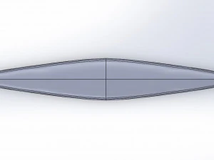 Wood Canoe 3D Model