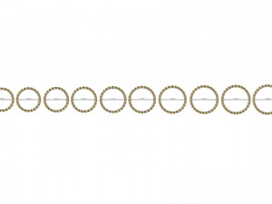 Cuban Link Rings 4mm wide 10 ring sizes Modello di stampa 3D