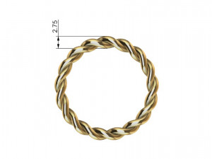 Cuban Link Rings 6mm wide 10 ring sizes Modelo de Impressão 3D
