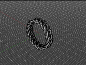 Cuban Link Rings 6mm wide 10 ring sizes Modelo de Impressão 3D