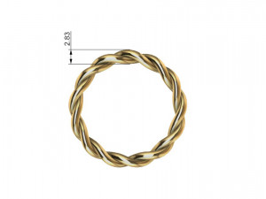 Cuban Link Rings 8mm wide 10 ring sizes 3D प्रिंट मॉडल