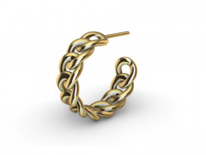 Cuban Link Rings 8mm wide 10 ring sizes 3D प्रिंट मॉडल