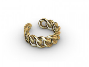 Cuban Link Rings 8mm wide 10 ring sizes 3D प्रिंट मॉडल