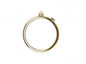 Single Pearl and Diamond Ring 10 Sizes 3D Baskı Modeli