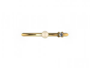Single Pearl and Diamond Ring 10 Sizes 3D Print Model