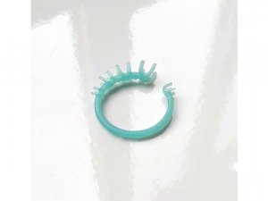 Diamond Hug Ring 5 sizes 3D Print Model