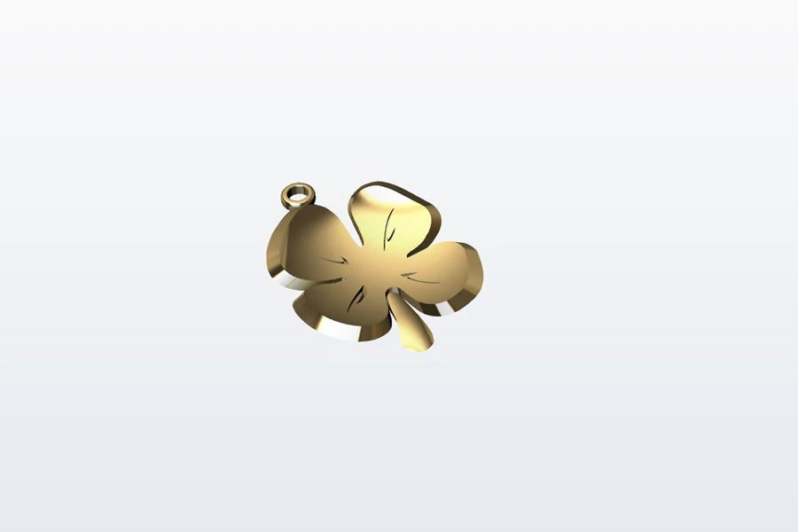 Clover Pendant 2 sizes 3D Print Model .c4d .max .obj .3ds .fbx .stl .blend 