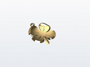 Clover Pendant 2 sizes Modèles 3D en vedette