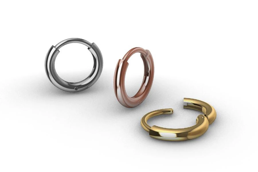 Huggie Hoop 12mm 3D Print Model .c4d .max .obj .3ds .fbx .stl .blend 