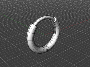 Huggie Hoop 12mm Modelo de Impressão 3D