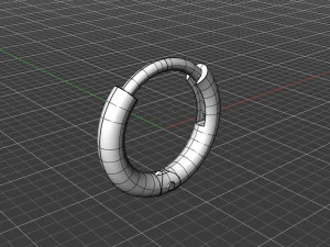 Huggie Hoop 12mm 3D Print Model